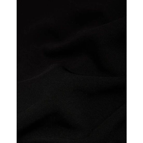 JAEGER Jersey Tie Neck Button Through Midi Dress Women Black 5 JAEGER Jersey Tie Neck Button Through Midi Dress Women Black - Image 5