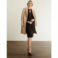 JAEGER Jersey Tie Neck Button Through Midi Dress Women Black 14 JAEGER Jersey Tie Neck Button Through Midi Dress Women Black -JAEGER Shop unnamed file 1484