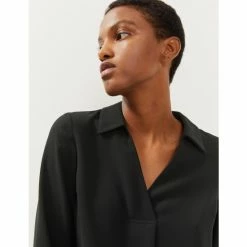 JAEGER V-Neck Knee Length Swing Dress Women Navy 11 JAEGER V-Neck Knee Length Swing Dress Women Navy -JAEGER Shop unnamed file 149