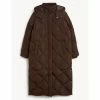 JAEGER Oversized Quilted Longline Puffer Coat Women Black