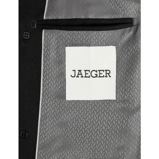 JAEGER Italian Wool With Cashmere Overcoat Men Black 9 JAEGER Italian Wool With Cashmere Overcoat Men Black - Image 9