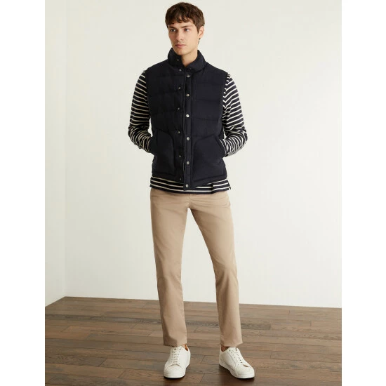 JAEGER Slim Fit Cotton Stretch Chinos Men Medium Navy 9 JAEGER Slim Fit Cotton Stretch Chinos Men Medium Navy - Image 9