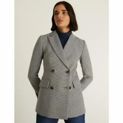 JAEGER Houndstooth Double Breasted Blazer Women Black Mix 13 JAEGER Houndstooth Double Breasted Blazer Women Black Mix -JAEGER Shop unnamed file 1570