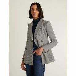 JAEGER Houndstooth Double Breasted Blazer Women Black Mix 15 JAEGER Houndstooth Double Breasted Blazer Women Black Mix -JAEGER Shop unnamed file 1572