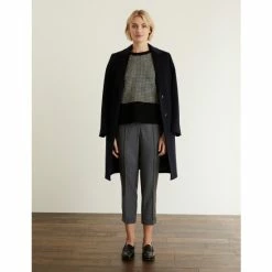 JAEGER Wool Blend Textured Relaxed Trousers Women Grey 17 JAEGER Wool Blend Textured Relaxed Trousers Women Grey -JAEGER Shop unnamed file 1581