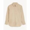 JAEGER Cotton Rich Collared Relaxed Shirt Women Camel