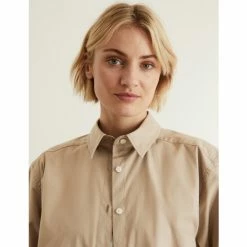 JAEGER Cotton Rich Collared Relaxed Shirt Women Camel 12 JAEGER Cotton Rich Collared Relaxed Shirt Women Camel -JAEGER Shop unnamed file 1603