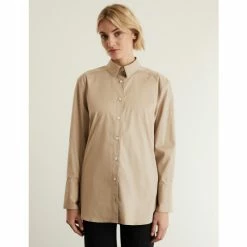 JAEGER Cotton Rich Collared Relaxed Shirt Women Camel 15 JAEGER Cotton Rich Collared Relaxed Shirt Women Camel -JAEGER Shop unnamed file 1606
