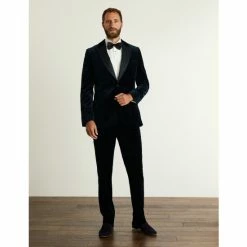 JAEGER Tailored Fit Italian Velvet Jacket Men Navy 18 JAEGER Tailored Fit Italian Velvet Jacket Men Navy -JAEGER Shop unnamed file 1613