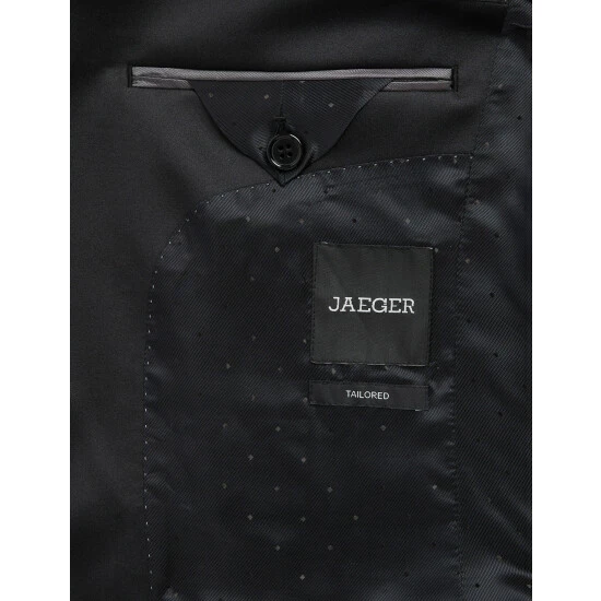 JAEGER Tailored Fit Italian Velvet Jacket Men Navy 10 JAEGER Tailored Fit Italian Velvet Jacket Men Navy - Image 10