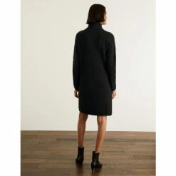 JAEGER Wool Rich Midi Jumper Dress With Cashmere Women Charcoal 11 JAEGER Wool Rich Midi Jumper Dress With Cashmere Women Charcoal -JAEGER Shop unnamed file 167