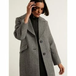 JAEGER Pure Wool Herringbone Oversized Coat Women Black/white 13 JAEGER Pure Wool Herringbone Oversized Coat Women Black/white -JAEGER Shop unnamed file 186