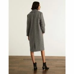 JAEGER Pure Wool Herringbone Oversized Coat Women Black/white 14 JAEGER Pure Wool Herringbone Oversized Coat Women Black/white -JAEGER Shop unnamed file 187