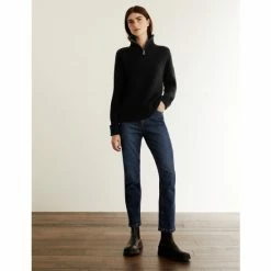 JAEGER Wool Rich Funnel Neck Jumper With Cashmere Women Black 14 JAEGER Wool Rich Funnel Neck Jumper With Cashmere Women Black -JAEGER Shop unnamed file 202