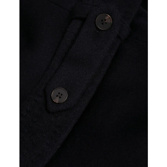 JAEGER Pure Wool Utility Coat Women Chocolate 6 JAEGER Pure Wool Utility Coat Women Chocolate - Image 6