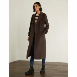 JAEGER Pure Wool Utility Coat Women Chocolate 19 JAEGER Pure Wool Utility Coat Women Chocolate -JAEGER Shop unnamed file 215