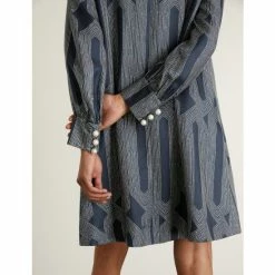 JAEGER Silk Rich Printed Mini Shift Dress Women Navy Mix 16 JAEGER Silk Rich Printed Mini Shift Dress Women Navy Mix -JAEGER Shop unnamed file 228