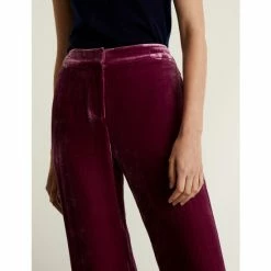 JAEGER Velvet Trousers With Silk Women Pink 14 JAEGER Velvet Trousers With Silk Women Pink -JAEGER Shop unnamed file 23