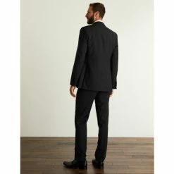 JAEGER Tailored Fit Wool Tuxedo Jacket Men Black -JAEGER Shop unnamed file 257