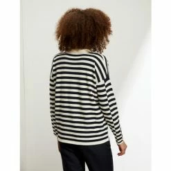 JAEGER Pure Merino Wool Striped Polo Neck Jumper Women Navy/white 11 JAEGER Pure Merino Wool Striped Polo Neck Jumper Women Navy/white -JAEGER Shop unnamed file 278