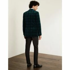 JAEGER Tailored Fit Italian Velvet Checked Jacket Men Navy -JAEGER Shop unnamed file 29