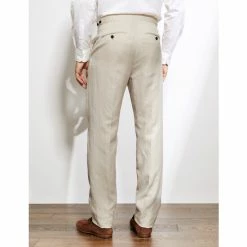 JAEGER Tailored Fit Silk And Linen Trousers Men Stone 13 JAEGER Tailored Fit Silk And Linen Trousers Men Stone -JAEGER Shop unnamed file 292