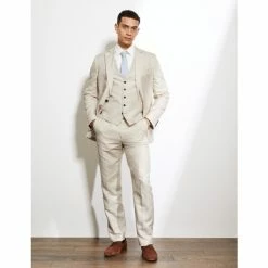 JAEGER Tailored Fit Silk And Linen Trousers Men Stone 14 JAEGER Tailored Fit Silk And Linen Trousers Men Stone -JAEGER Shop unnamed file 293