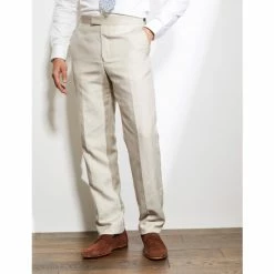 JAEGER Tailored Fit Silk And Linen Trousers Men Stone 16 JAEGER Tailored Fit Silk And Linen Trousers Men Stone -JAEGER Shop unnamed file 295
