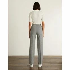 JAEGER Houndstooth Wide Leg Trousers Women Black Mix 11 JAEGER Houndstooth Wide Leg Trousers Women Black Mix -JAEGER Shop unnamed file 3