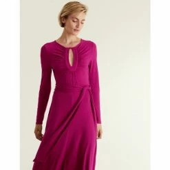 JAEGER Jersey Round Neck Maxi Skater Dress Women Berry 10 JAEGER Jersey Round Neck Maxi Skater Dress Women Berry -JAEGER Shop unnamed file 309