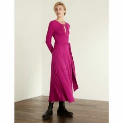 JAEGER Jersey Round Neck Maxi Skater Dress Women Berry 13 JAEGER Jersey Round Neck Maxi Skater Dress Women Berry -JAEGER Shop unnamed file 312