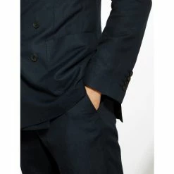 JAEGER Tailored Fit Silk And Linen Double Breasted Jacket Men Navy 16 JAEGER Tailored Fit Silk And Linen Double Breasted Jacket Men Navy -JAEGER Shop unnamed file 334