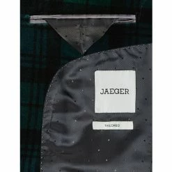 JAEGER Tailored Fit Italian Velvet Checked Jacket Men Navy -JAEGER Shop unnamed file 34