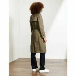 JAEGER Pure Cotton Belted Trench Coat Women Olive 11 JAEGER Pure Cotton Belted Trench Coat Women Olive -JAEGER Shop unnamed file 348
