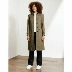 JAEGER Pure Cotton Belted Trench Coat Women Olive 13 JAEGER Pure Cotton Belted Trench Coat Women Olive -JAEGER Shop unnamed file 350