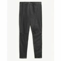 JAEGER Leather Skinny Trousers Women Brown