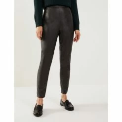 JAEGER Leather Skinny Trousers Women Brown 11 JAEGER Leather Skinny Trousers Women Brown -JAEGER Shop unnamed file 364