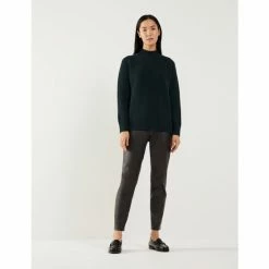 JAEGER Leather Skinny Trousers Women Brown 14 JAEGER Leather Skinny Trousers Women Brown -JAEGER Shop unnamed file 367