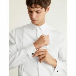 JAEGER Regular Fit Cotton Marcella Bib Front Dress Shirt Men White 10 JAEGER Regular Fit Cotton Marcella Bib Front Dress Shirt Men White -JAEGER Shop unnamed file 381