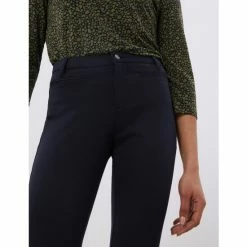 JAEGER Slim Fit Cigarette Trousers Women Black -JAEGER Shop unnamed file 388