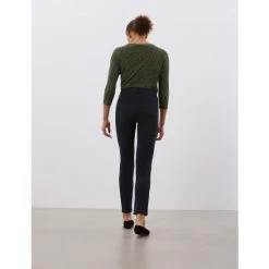 JAEGER Slim Fit Cigarette Trousers Women Black -JAEGER Shop unnamed file 389