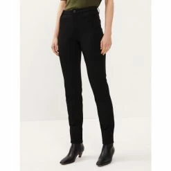 JAEGER Slim Fit Cigarette Trousers Women Black -JAEGER Shop unnamed file 392