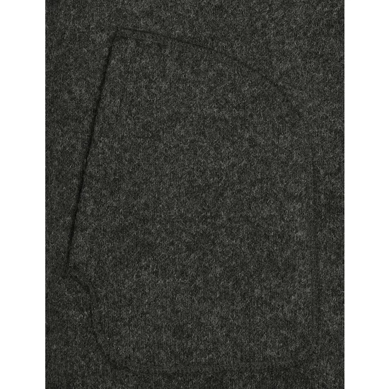 JAEGER Italian Wool Blend Fleece Gilet Men Charcoal 5 JAEGER Italian Wool Blend Fleece Gilet Men Charcoal - Image 5