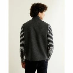 JAEGER Italian Wool Blend Fleece Gilet Men Charcoal 18 JAEGER Italian Wool Blend Fleece Gilet Men Charcoal -JAEGER Shop unnamed file 400