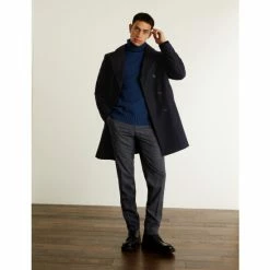 JAEGER Italian Wool Rich Peacoat Men Medium Navy 10 JAEGER Italian Wool Rich Peacoat Men Medium Navy -JAEGER Shop unnamed file 406