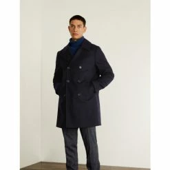 JAEGER Italian Wool Rich Peacoat Men Medium Navy 13 JAEGER Italian Wool Rich Peacoat Men Medium Navy -JAEGER Shop unnamed file 409