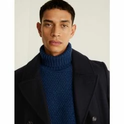 JAEGER Italian Wool Rich Peacoat Men Medium Navy 14 JAEGER Italian Wool Rich Peacoat Men Medium Navy -JAEGER Shop unnamed file 410