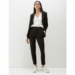 JAEGER Tapered 7/8 Trousers Women Black -JAEGER Shop unnamed file 441
