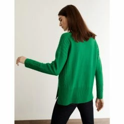 JAEGER Wool Rich V-Neck Jumper With Cashmere Women Bright Green 12 JAEGER Wool Rich V-Neck Jumper With Cashmere Women Bright Green -JAEGER Shop unnamed file 445