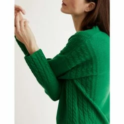 JAEGER Wool Rich V-Neck Jumper With Cashmere Women Bright Green 15 JAEGER Wool Rich V-Neck Jumper With Cashmere Women Bright Green -JAEGER Shop unnamed file 448